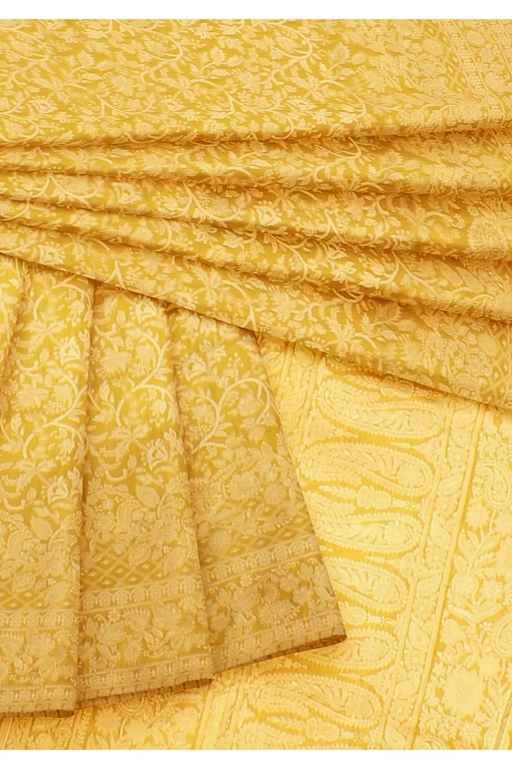 Musterd Yellow Colour Soft Silk Saree