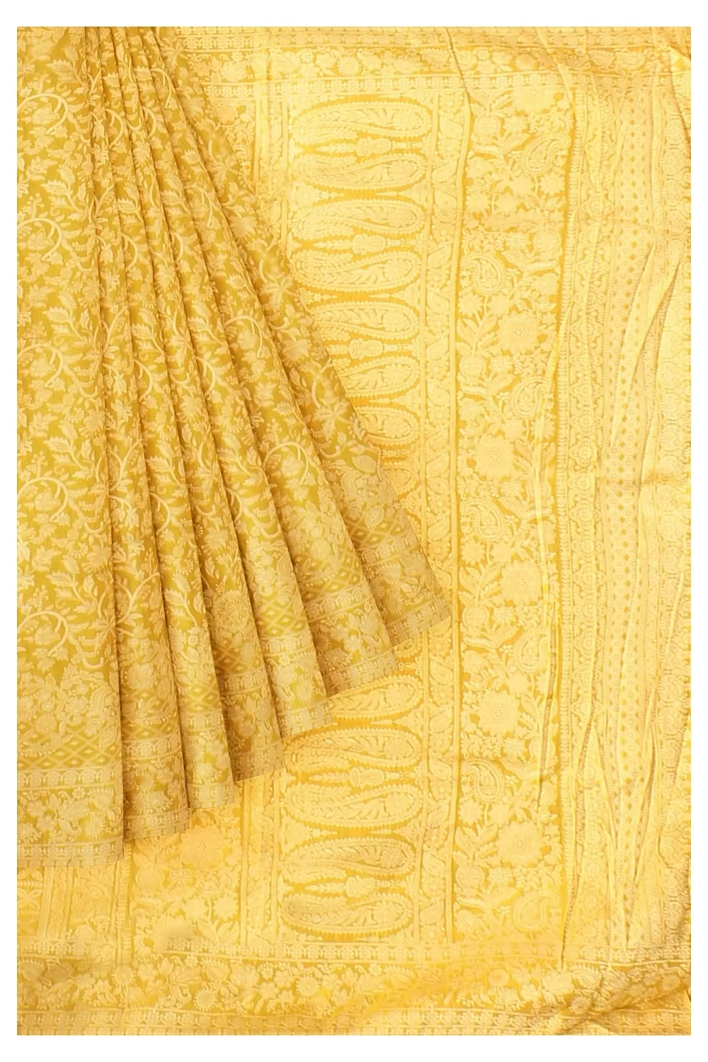 Musterd Yellow Colour Soft Silk Saree