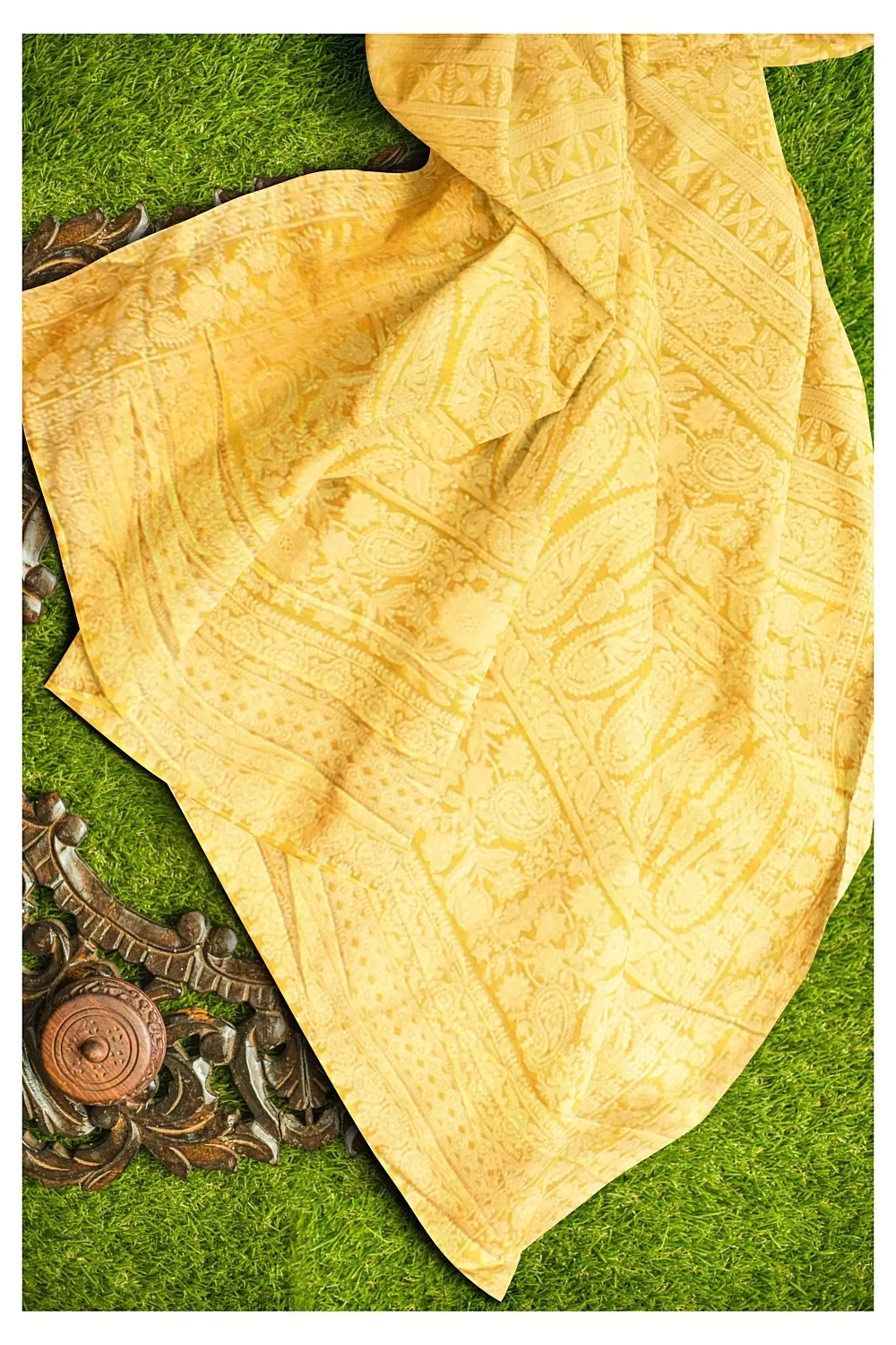 Musterd Yellow Colour Soft Silk Saree