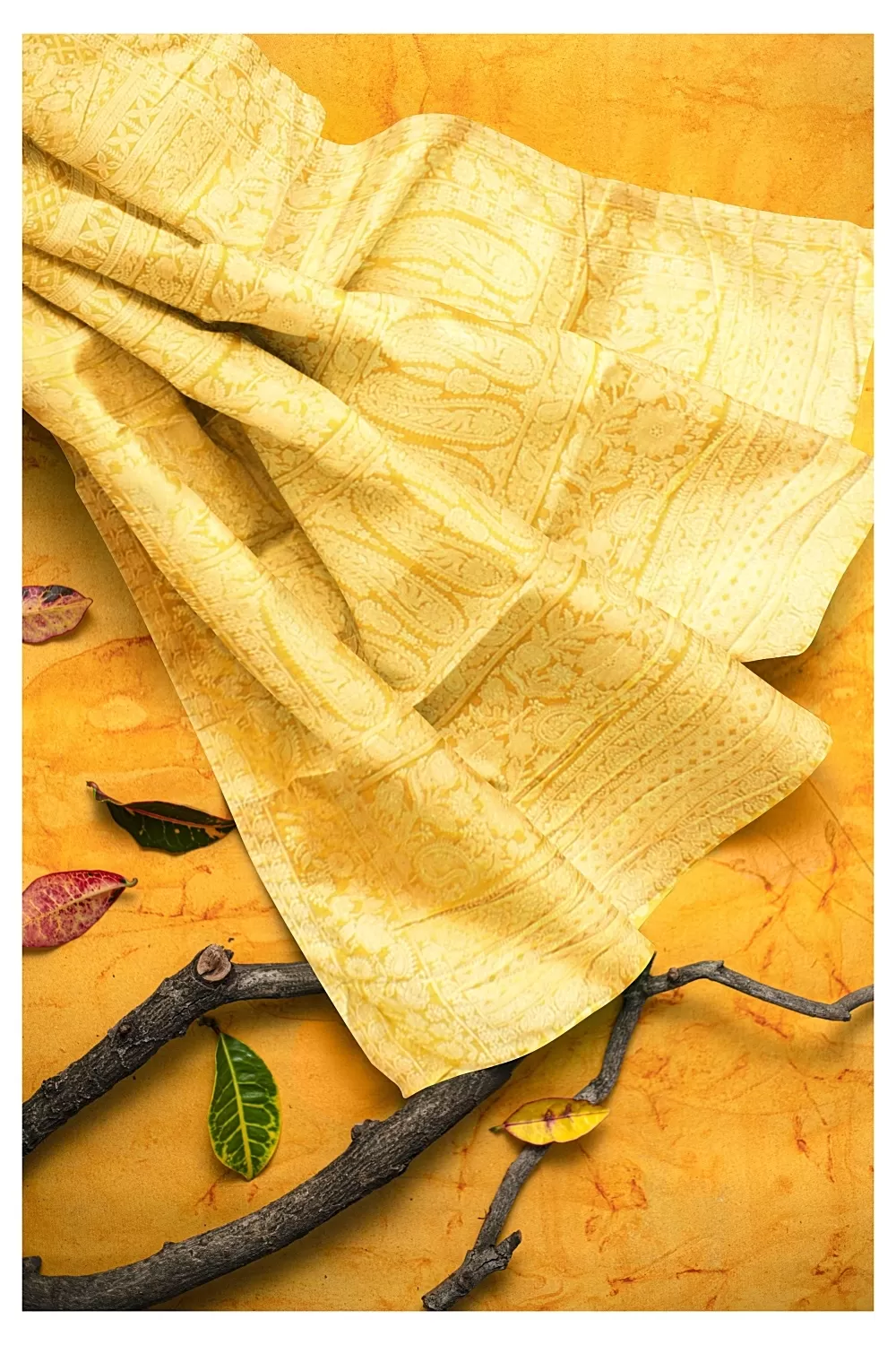 Musterd Yellow Colour Soft Silk Saree