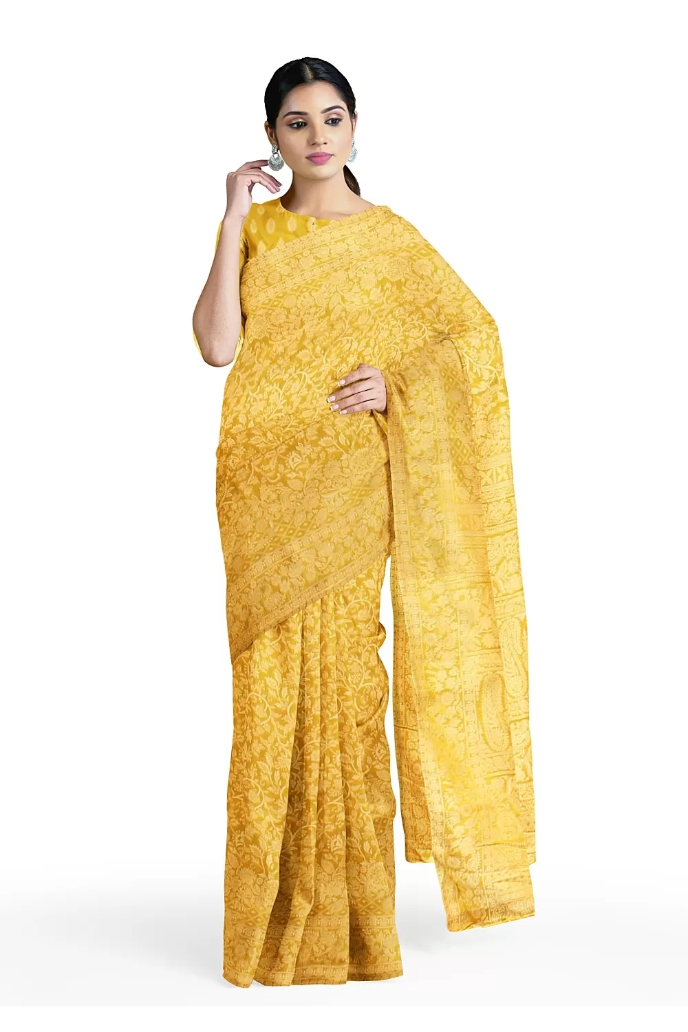 Musterd Yellow Colour Soft Silk Saree