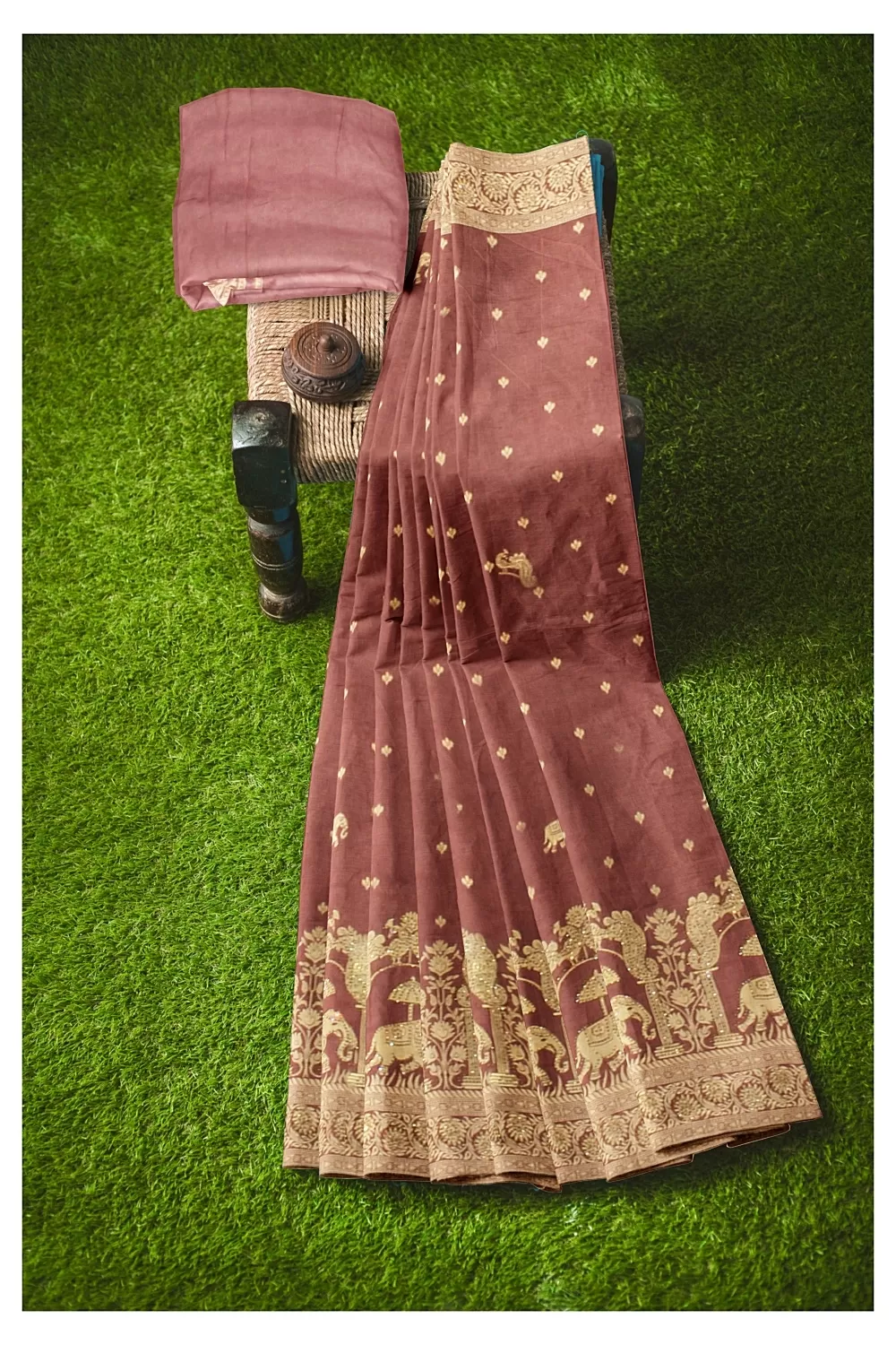 Dusty Colour Soft Silk Saree