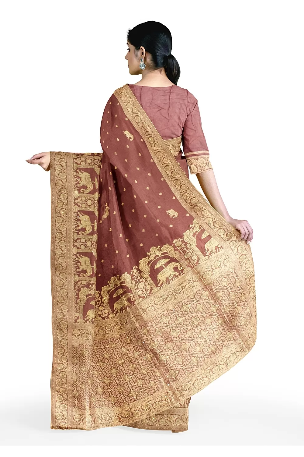 Dusty Colour Soft Silk Saree