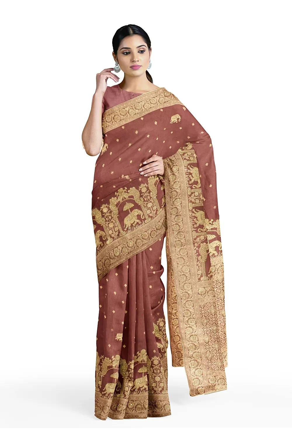 Dusty Colour Soft Silk Saree