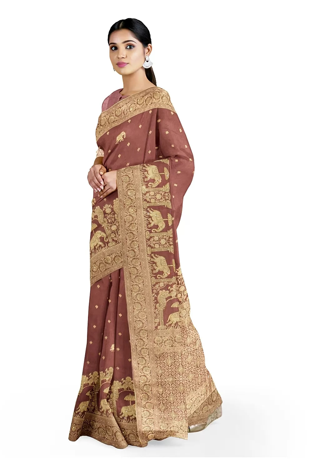 Dusty Colour Soft Silk Saree