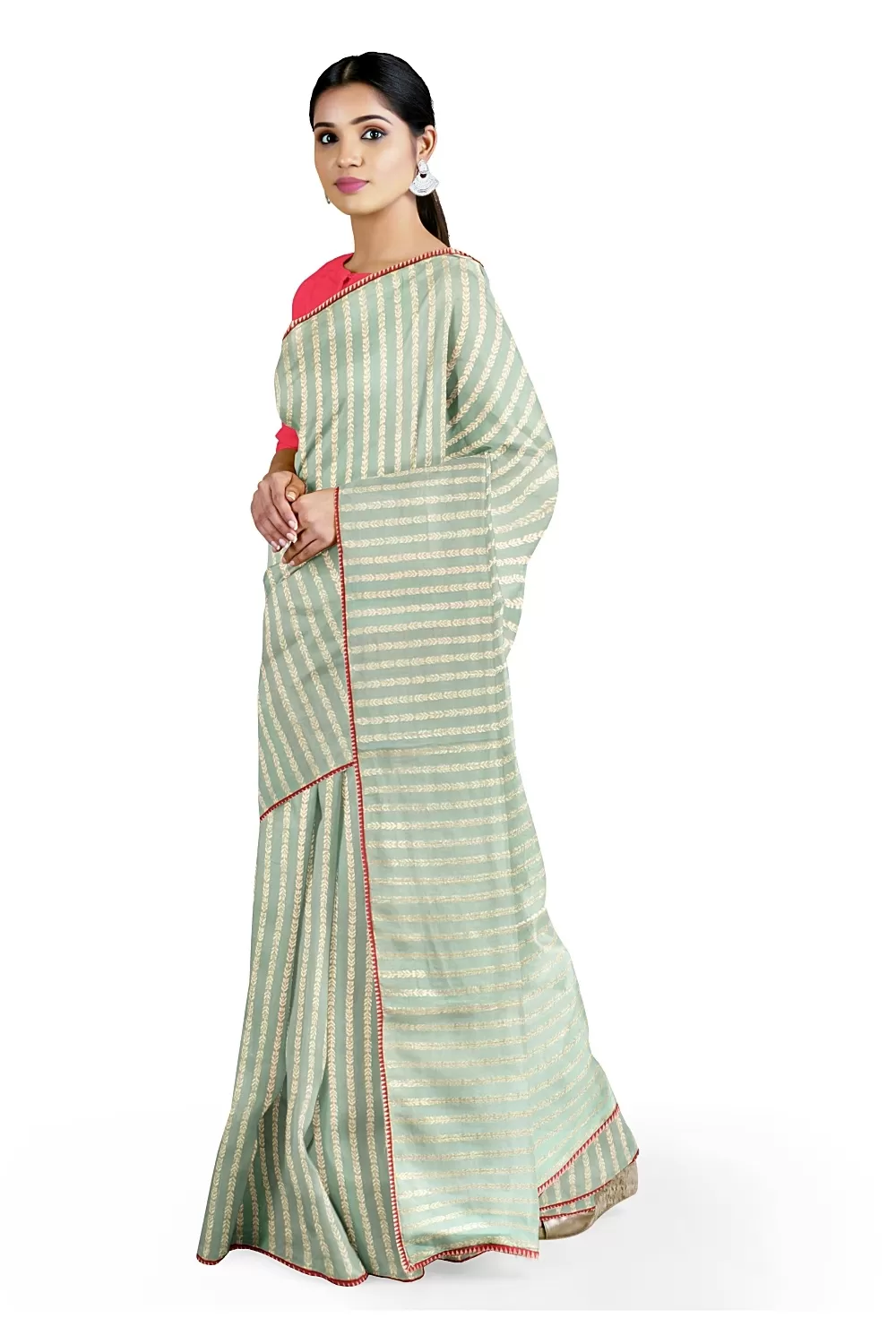 Sea Green Colour Soft Silk Saree