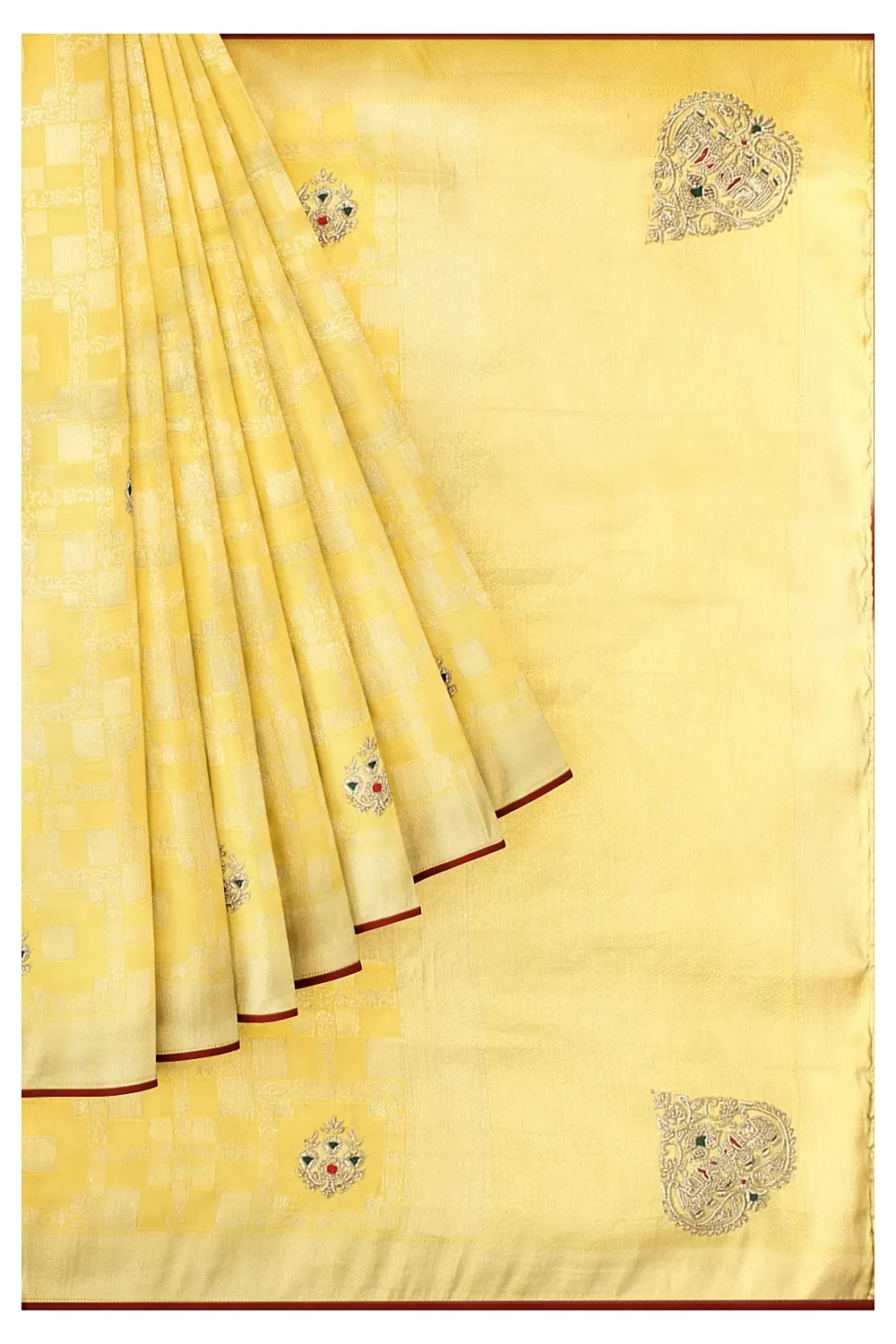 Yellow Colour Soft Silk Saree