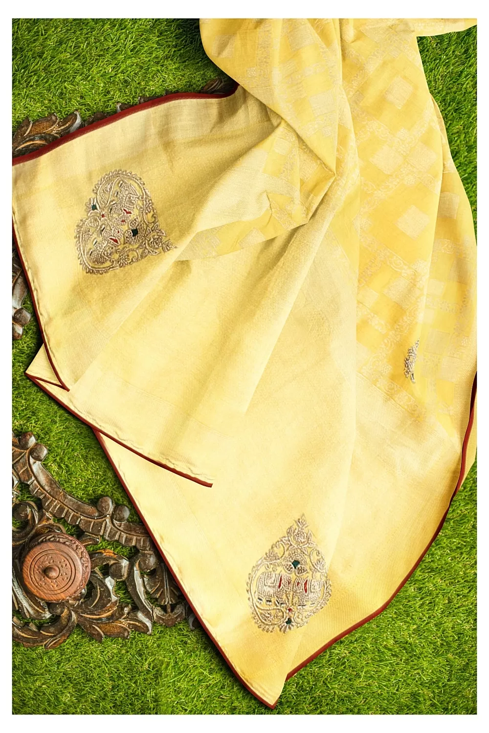 Yellow Colour Soft Silk Saree