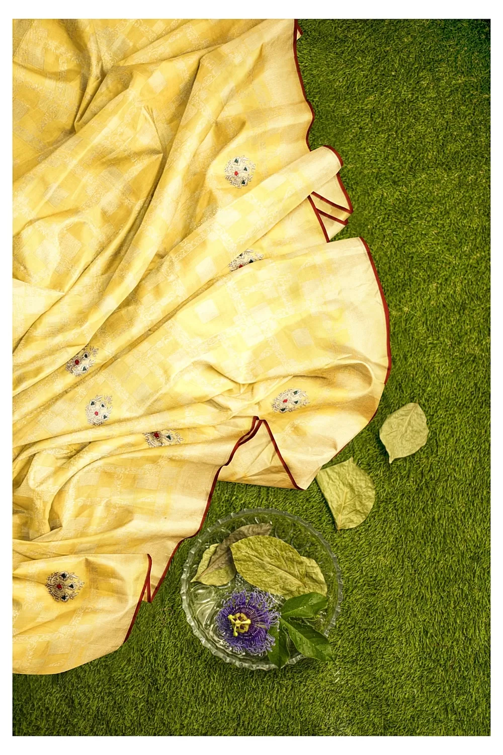 Yellow Colour Soft Silk Saree