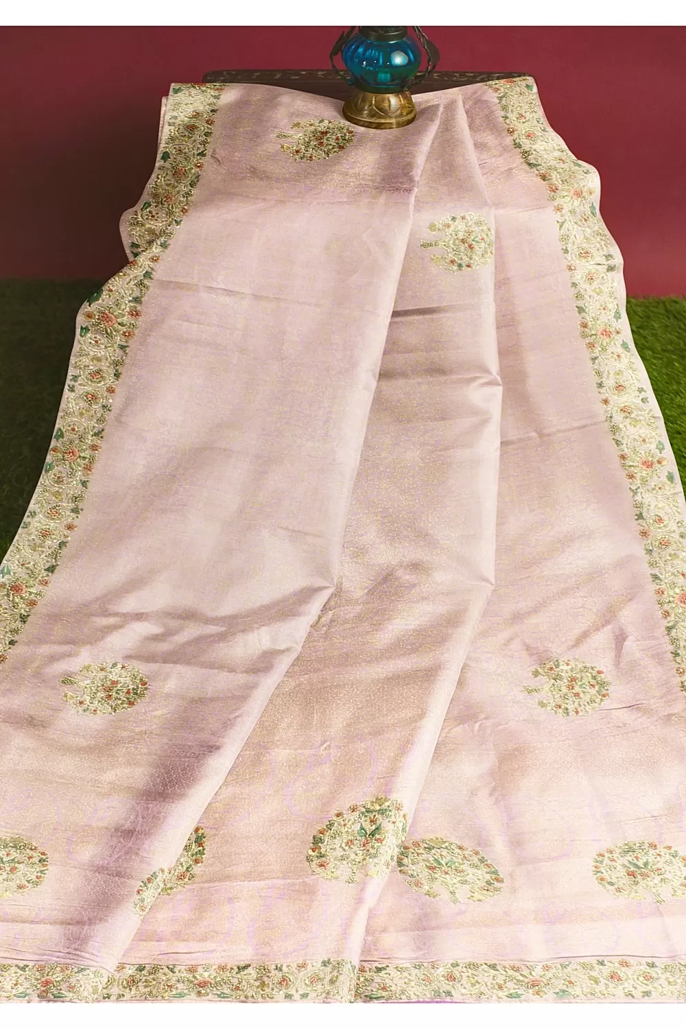 Mauve Colour Silk Saree