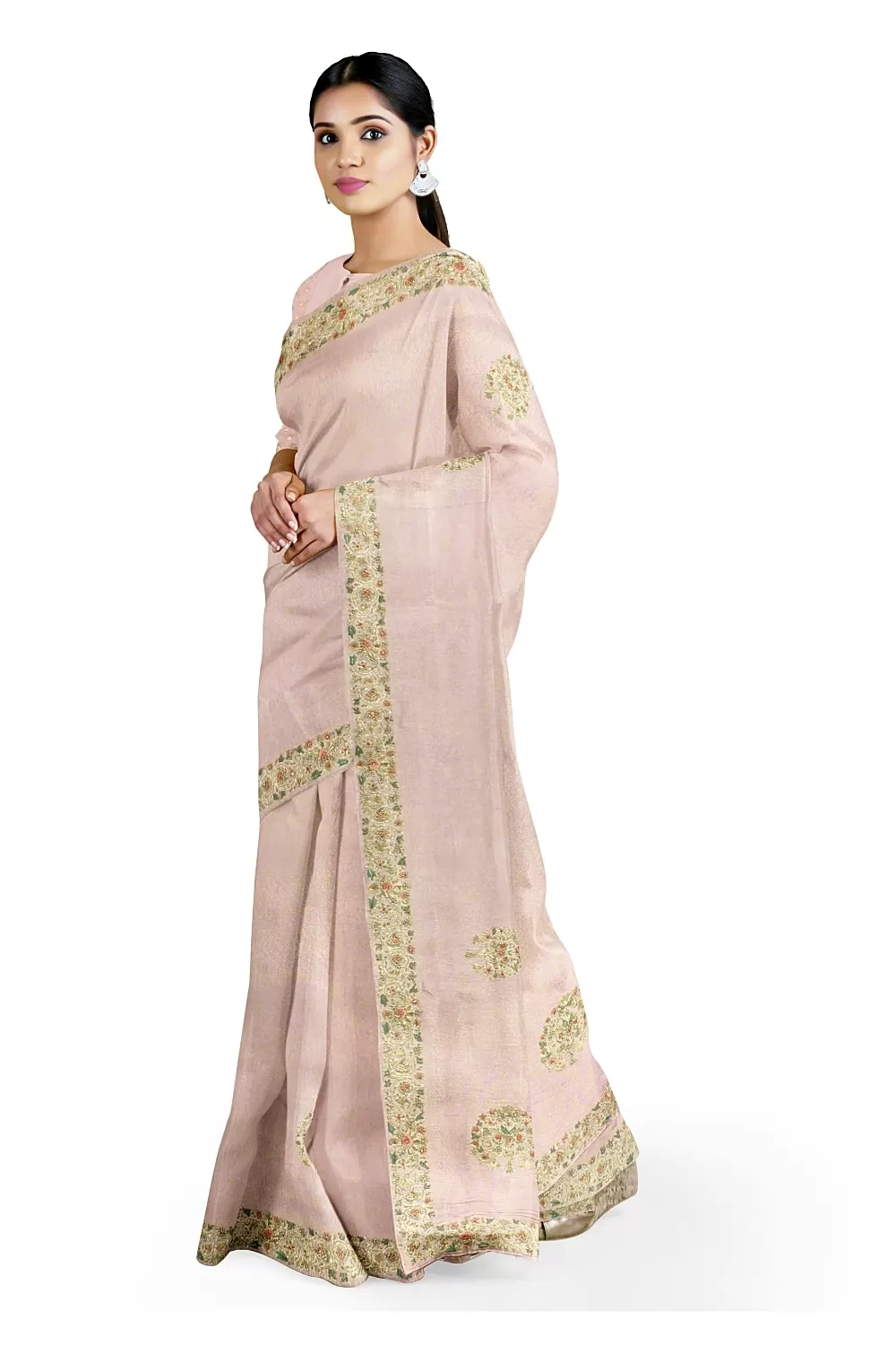 Mauve Colour Silk Saree