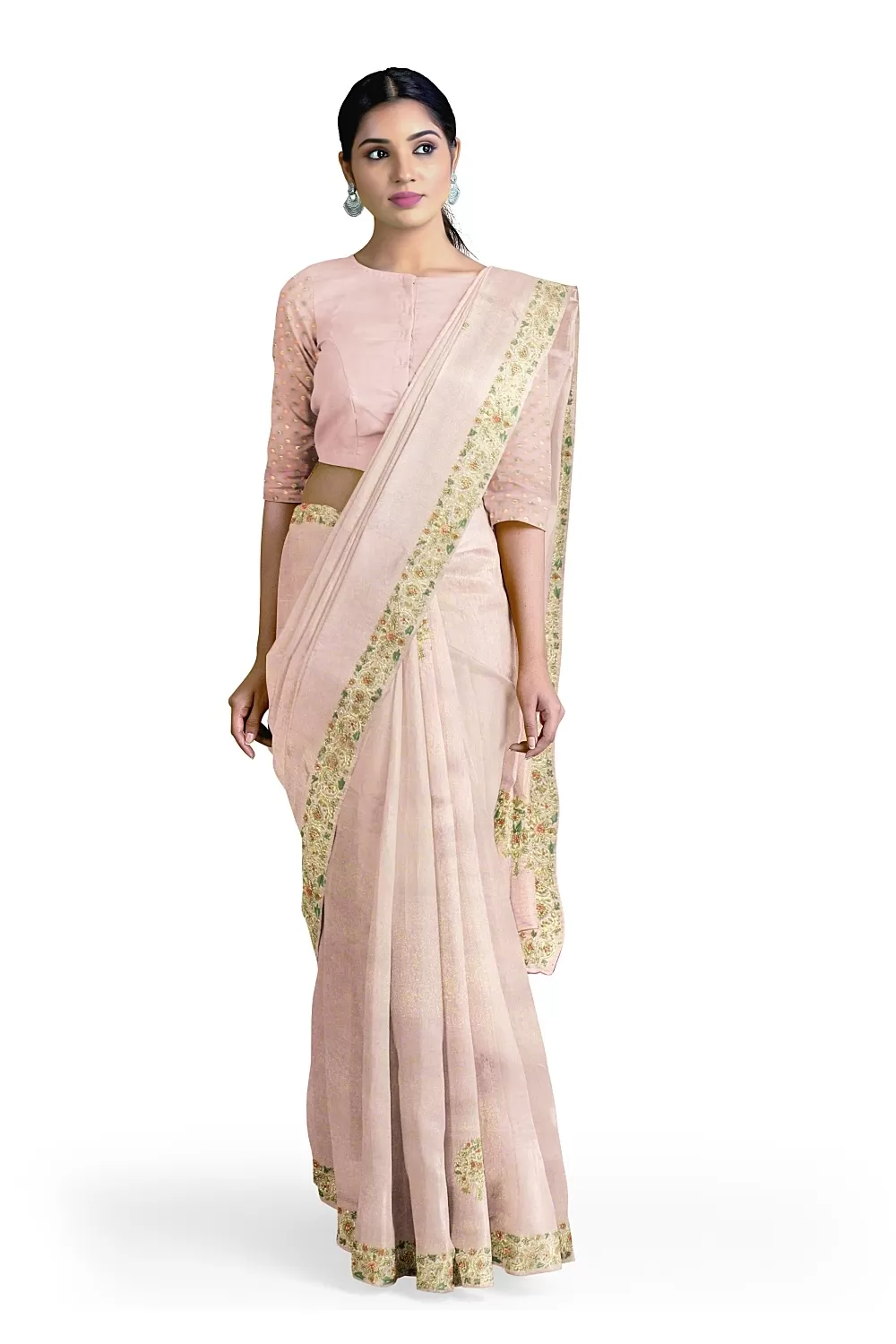 Mauve Colour Silk Saree