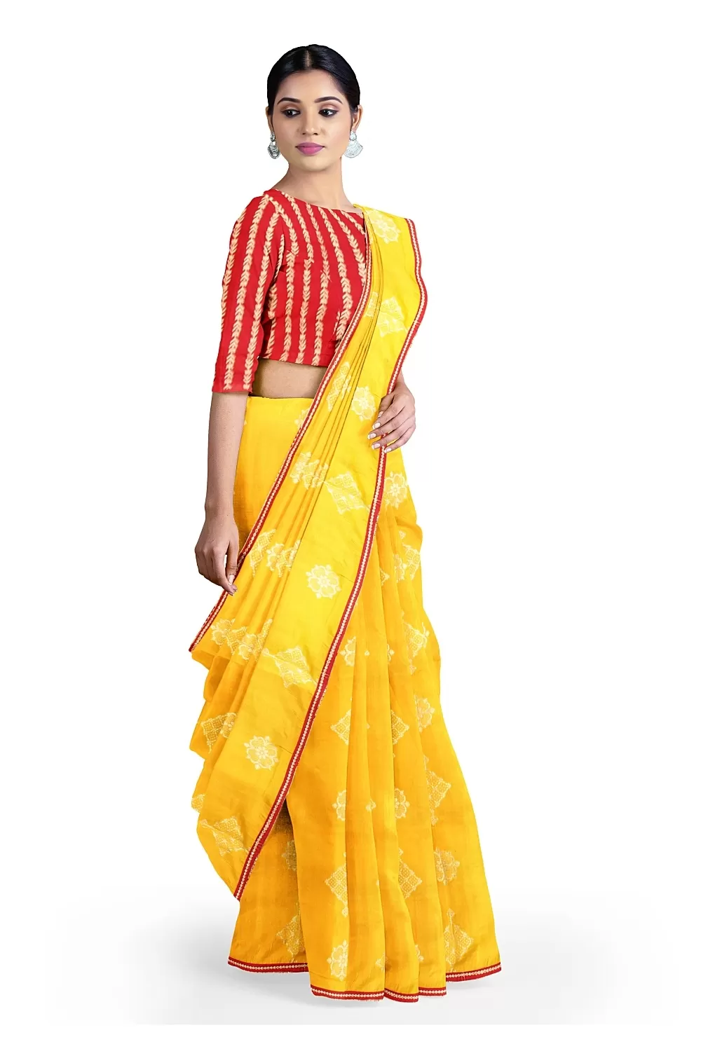 Yellow Colour Soft Silk Saree