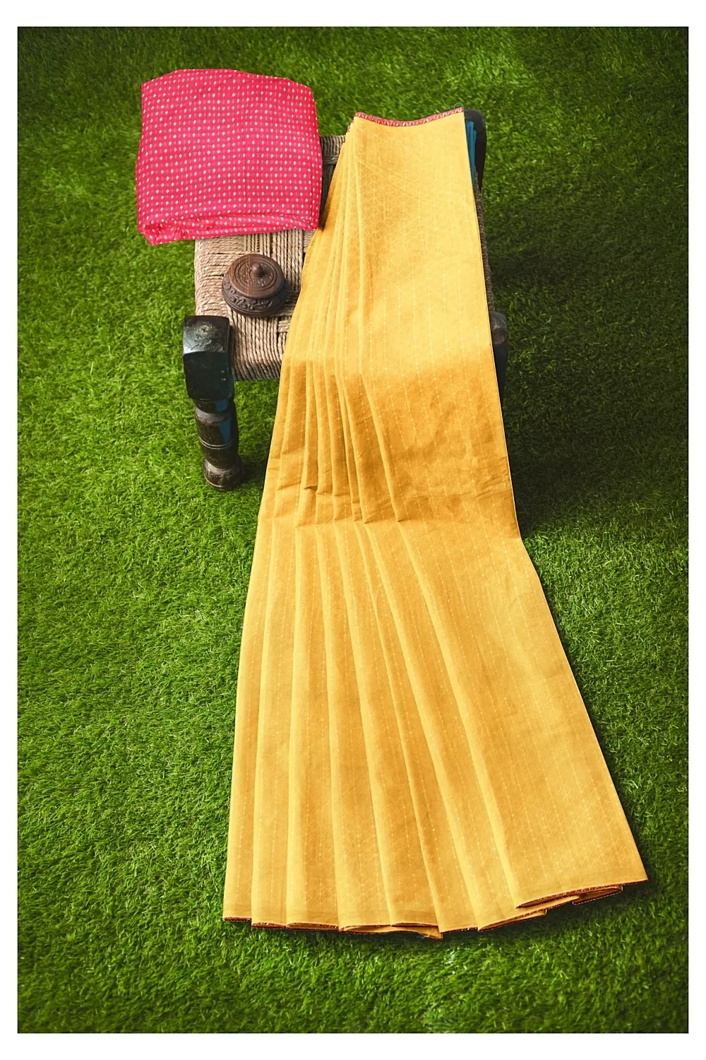 Mustard Yellow Colour Soft Silk Saree