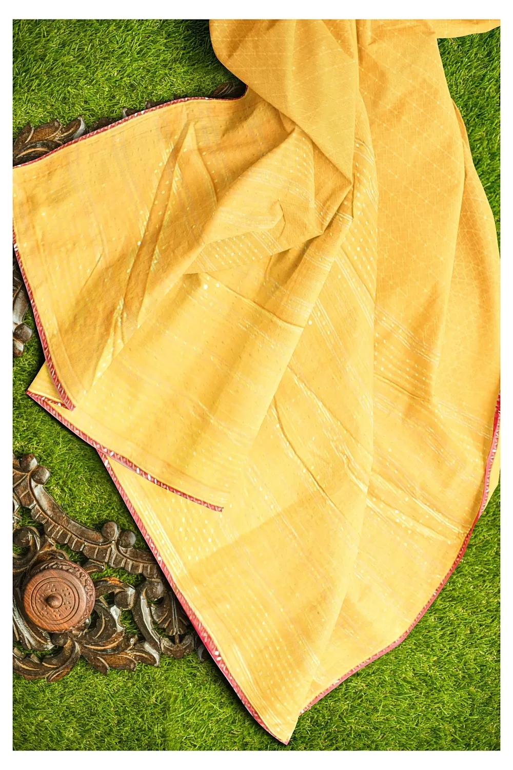 Mustard Yellow Colour Soft Silk Saree