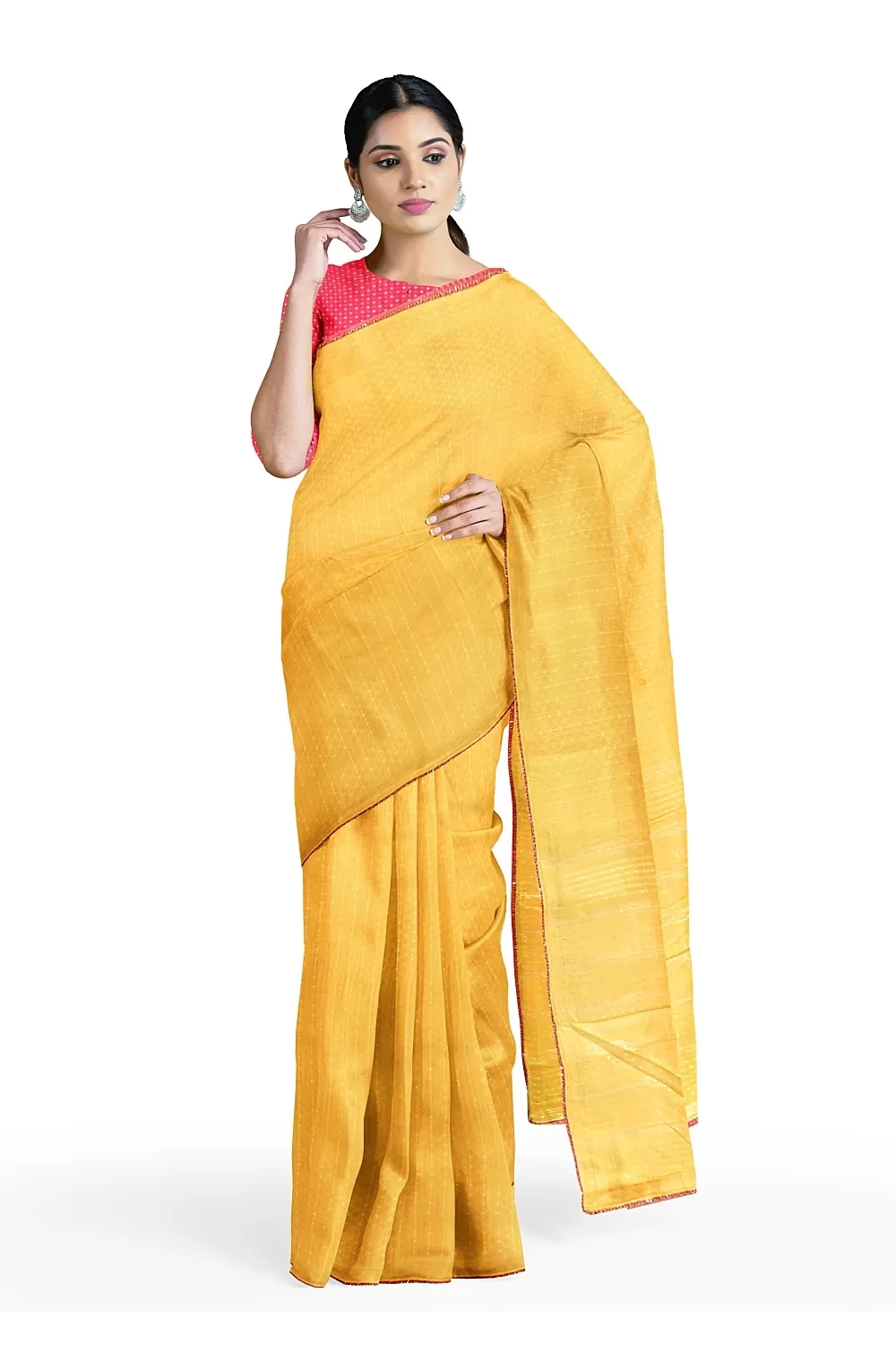 Mustard Yellow Colour Soft Silk Saree