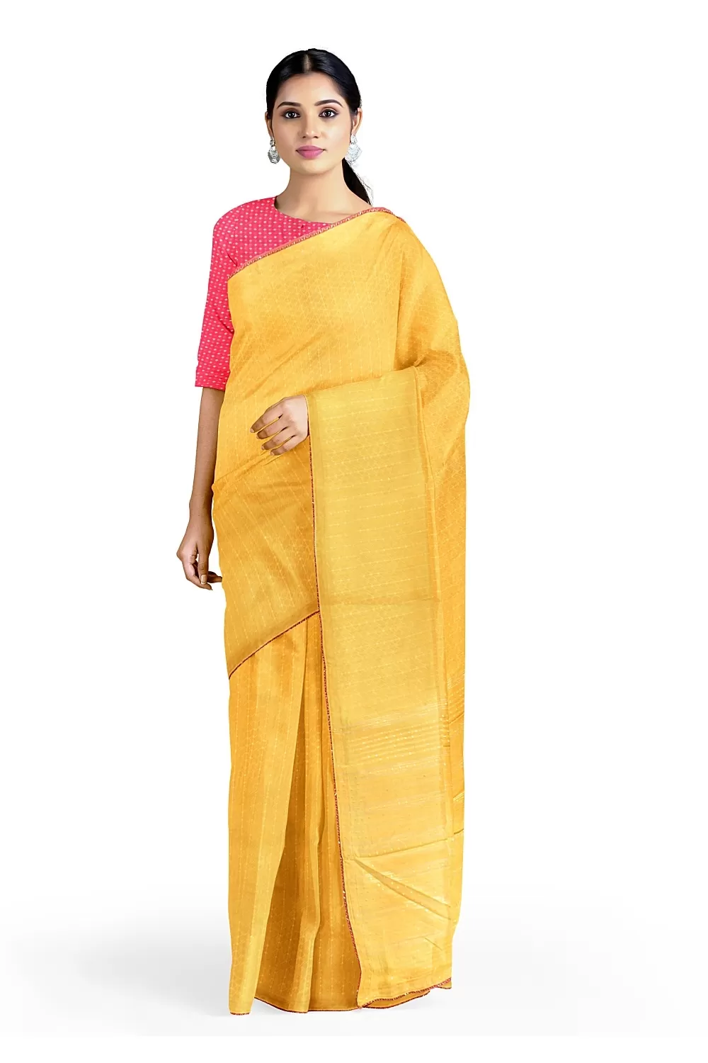 Mustard Yellow Colour Soft Silk Saree