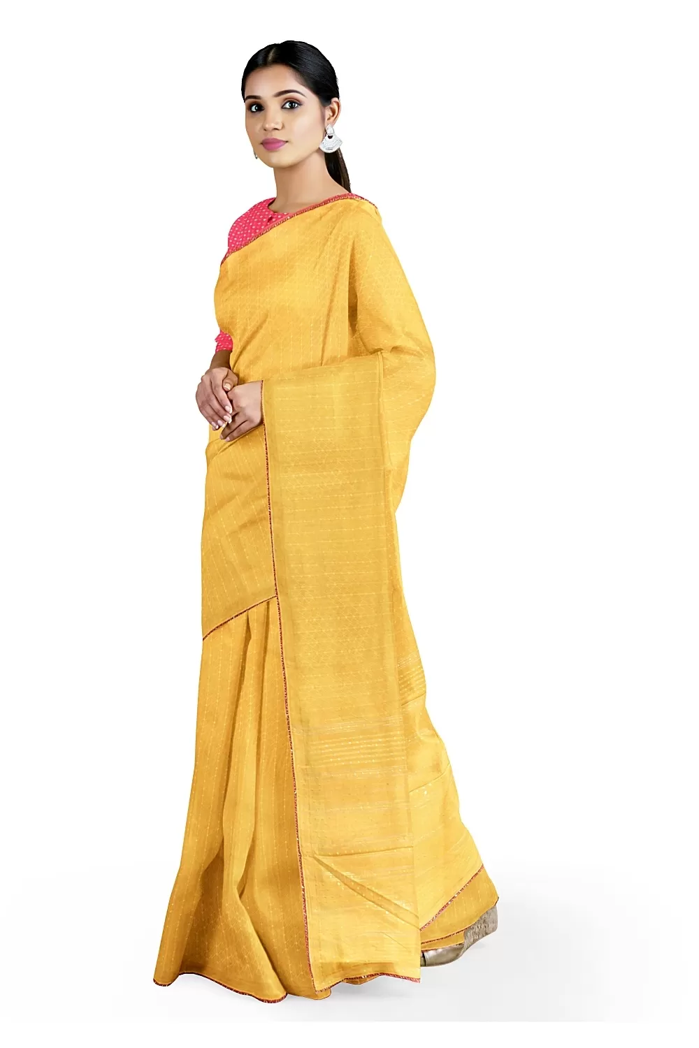 Mustard Yellow Colour Soft Silk Saree